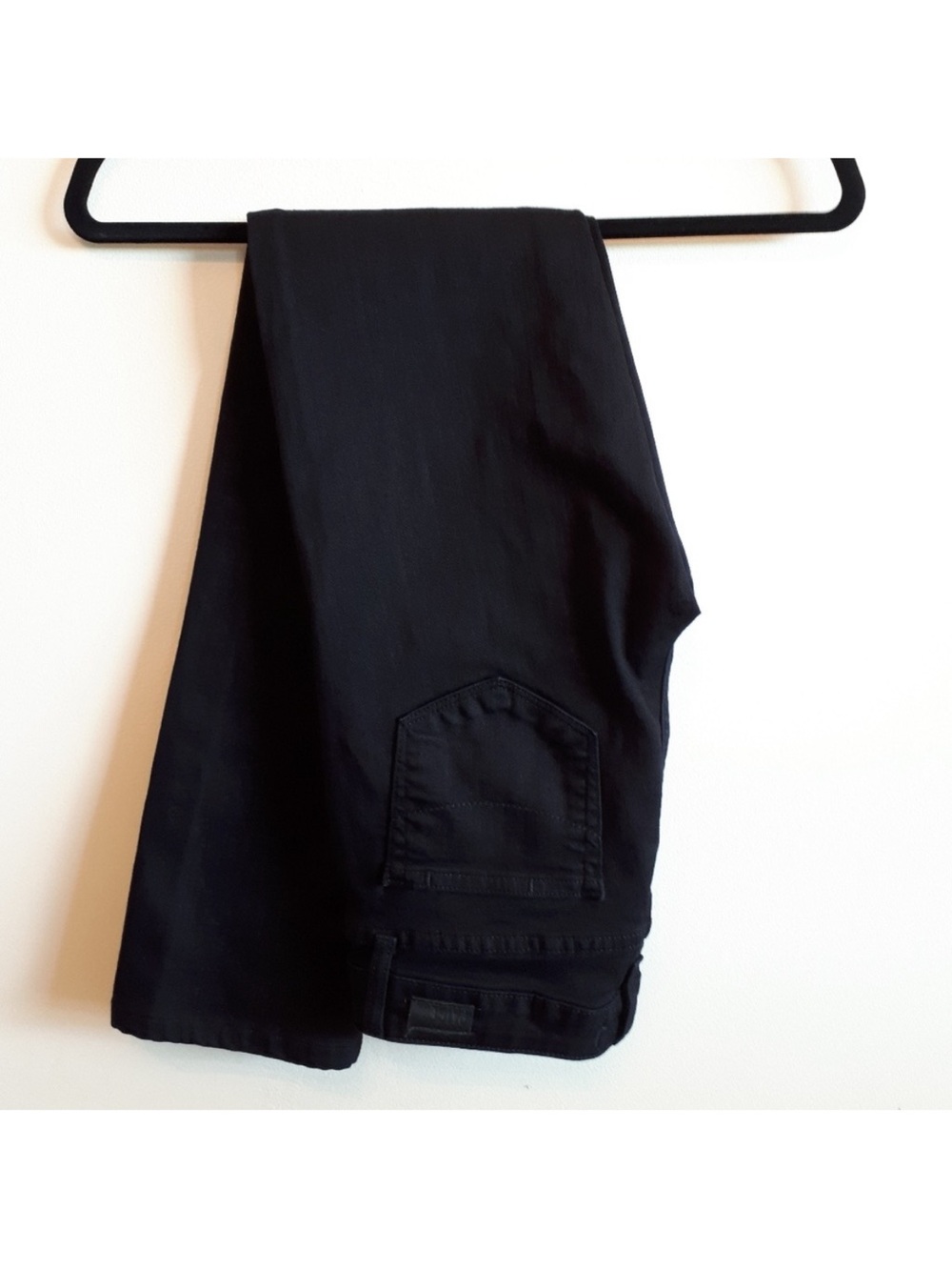 PAIGE Jet Black Straight Leg Jeans